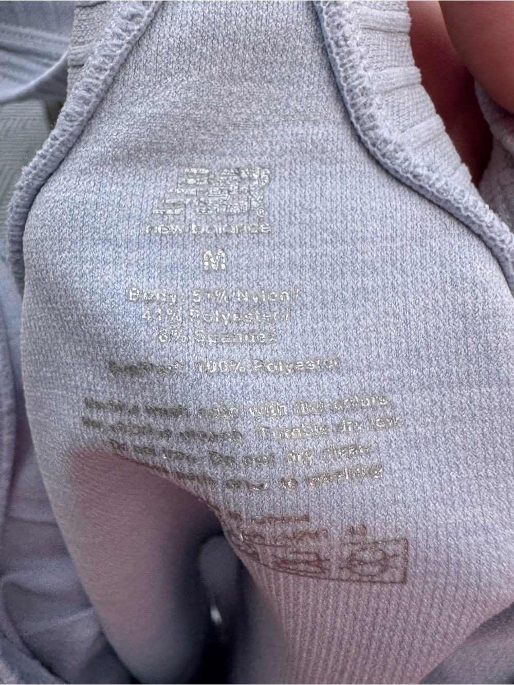 New Balance Gray Racerback Tank Top - Picture 4 of 4